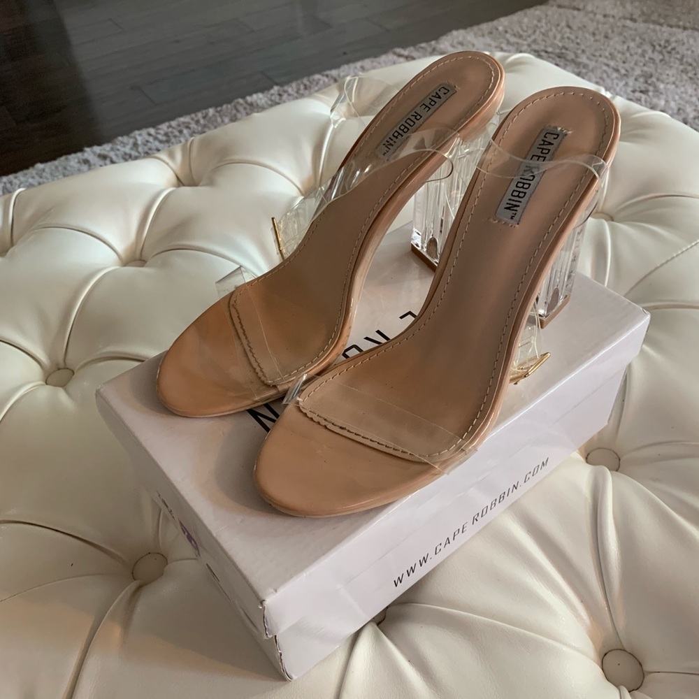 Transparent Clear heels size 7.5